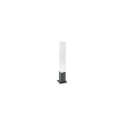 Ideal Lux Luminosa Edo Square Outdoor Bollard Anthracite Ip44