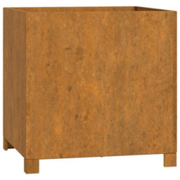 Berkfield Planter With Legs Rusty 49X47X50 Cm Corten Steel - thumbnail 2