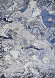 Solarius Modern Living Room Rug - Abstract Area Rugs Navy 200X290 Cm - thumbnail 3