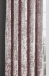 "Kampala Hill Crushed Velvet Light Filtering Curtains Blush Pink 90X90""" - thumbnail 3