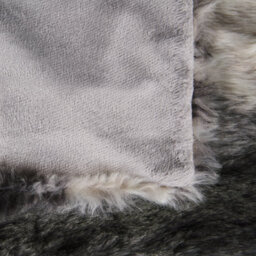 Beliani Blanket Taza Fabric 150 X 200 Cm Grey - thumbnail 5