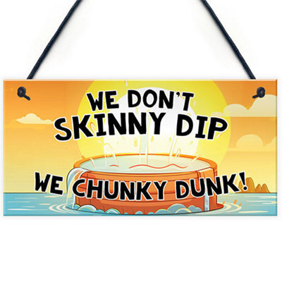Red Ocean Funny Novelty Hot Tub Sign Hanging Sign Outdoor Garden Decor Easy To Install Wall Hanging Perfect For Spas, Pools - image 1