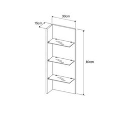 Furneo High Gloss & Matt White Living Room Set Tv Stand Display Cabinets White Led Lights Clifpuz 09 - thumbnail 5
