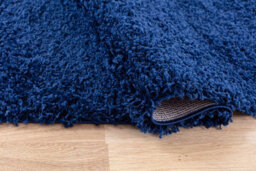 Desire Rugs Plain Living Room Shaggy Area Rugs Navy Runner 60X220 Cm - thumbnail 4