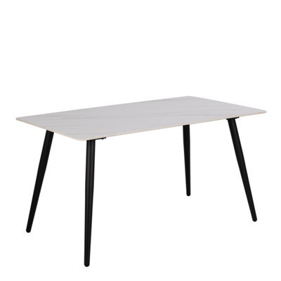 Furniture To Go Wicklow Ceramic Dining Table In White - image 1