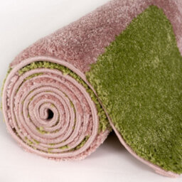 The Rugs Joli Green And Pink Chequered Rug Soft Dense Pile Easy To Clean And Pet Friendly For Living Rooms And Bedrooms - thumbnail 7