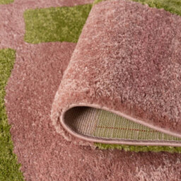 The Rugs Joli Green And Pink Chequered Rug Soft Dense Pile Easy To Clean And Pet Friendly For Living Rooms And Bedrooms - thumbnail 6