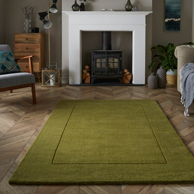 Naturelle Mayfair Esme 120X170Cm Olive Wool Rug - image 1