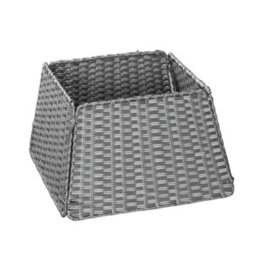 47Cm X 46Cm Samuel Alexander Foldable Faux Rattan Christmas Tree Skirt In Grey - thumbnail 8