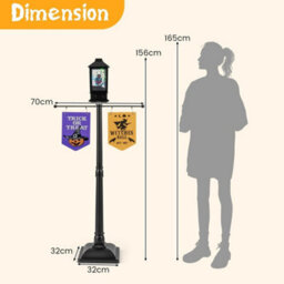 156 Cm Halloween Lamp Post Sound - thumbnail 2