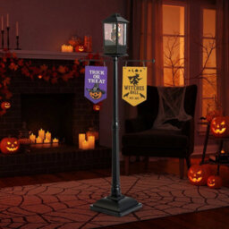 156 Cm Halloween Lamp Post Sound - thumbnail 3
