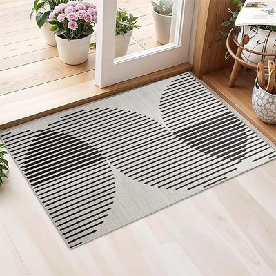 Oxford Homeware Printed Rug, Non-Slip Pet Friendly, Area Rugs And Floor Rug, (Jett, 40X60Cm)