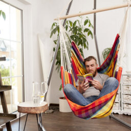 Amazonas Brasil Hanging Hammock Chair - Rainbow - thumbnail 2