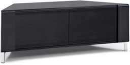 "Mda Designs Corvus Corner-Friendly Black Cabinet With Beamthru Glass Doors For Flat Screen Tvs Up To 50""" - thumbnail 7