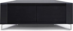 "Mda Designs Corvus Corner-Friendly Black Cabinet With Beamthru Glass Doors For Flat Screen Tvs Up To 50""" - thumbnail 6