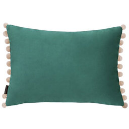 Paoletti Fiesta Velvet Pom Pom Cushion Cover