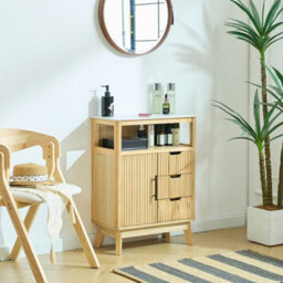 Nordlys Solid Wood Scandinavian Bathroom Cabinet - thumbnail 3