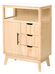 Nordlys Solid Wood Scandinavian Bathroom Cabinet - thumbnail 2
