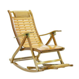 Natural 2 In 1 Folding Recliner&rocking Chair Sun Lounge Patio Pool Lounger Rocking Swing Chair - thumbnail 5