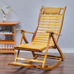 Natural 2 In 1 Folding Recliner&rocking Chair Sun Lounge Patio Pool Lounger Rocking Swing Chair - thumbnail 6