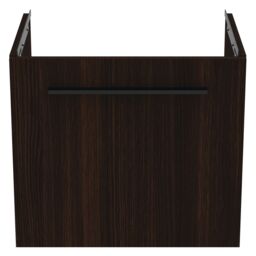 Ideal Standard I.life S Matt Coffee Brown Oak Effect Wall-Mounted Vanity Unit & Basin Set With 1 Black Handle (W)500mm (H)440mm - thumbnail 4