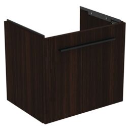 Ideal Standard I.life S Matt Coffee Brown Oak Effect Wall-Mounted Vanity Unit & Basin Set With 1 Black Handle (W)500mm (H)440mm - thumbnail 3