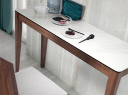 Angel Cerda Porcelain Marble And Walnut Rectangular Console Table - thumbnail 4