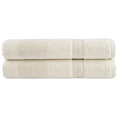 Berkfield Premium Towels Solund 2 Pcs Cream 100X200 Cm 600 Gsm - image 1