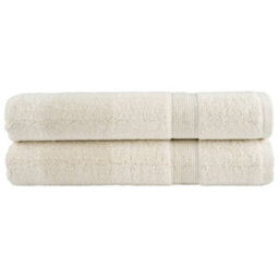 Berkfield Premium Towels Solund 2 Pcs Cream 100X200 Cm 600 Gsm - thumbnail 1