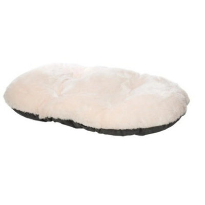 "Gorpets Oval Cushioned Dog Bedding - 21"" - Grey - Washable"