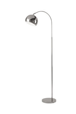 Lighting Collection Chrome Arch Floor Lamp - image 1