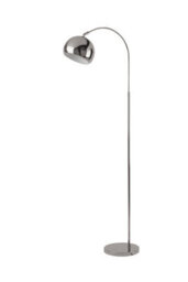 Lighting Collection Chrome Arch Floor Lamp - thumbnail 2