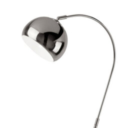 Lighting Collection Chrome Arch Floor Lamp - thumbnail 3