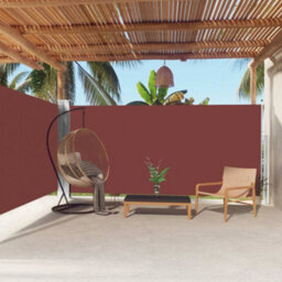 Walplus Retractable Side Awning Garden Sun Shade Canopy Gazebo For Back Door, Porch, Patio Brown 180X600 Cm - thumbnail 1