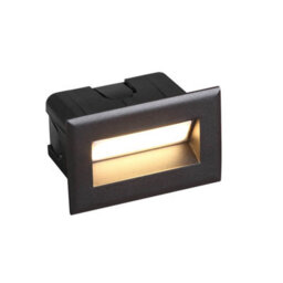 Luminosa Lighting Luminosa Erba 8.5Cm Outdoor Recessed Wall Lamp Black 4000K Neutral White Ip65 - thumbnail 2