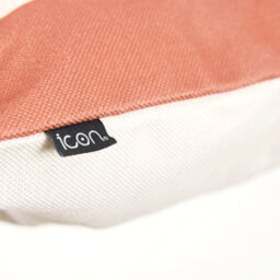 icon Indoor And Outdoor Striped Waterproof Filled Cushion Burnt Orange - thumbnail 3