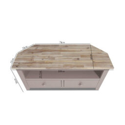 Statement Furniture Florence Truffle Corner Tv Unit With 2 Drawers And Shelf - thumbnail 2
