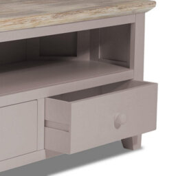 Statement Furniture Florence Truffle Corner Tv Unit With 2 Drawers And Shelf - thumbnail 5