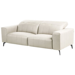 Beliani Sofa 3 Seater Ommel Fabric Light Beige - thumbnail 4