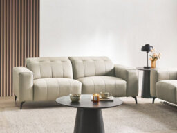 Beliani Sofa 3 Seater Ommel Fabric Light Beige - thumbnail 2