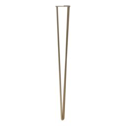 Rothley Antique Brass Effect Hairpin Furniture Leg (H)710mm - thumbnail 2