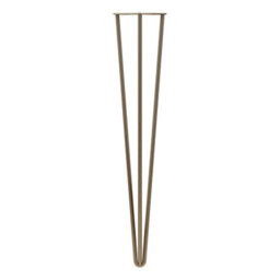 Rothley Antique Brass Effect Hairpin Furniture Leg (H)710mm - thumbnail 1