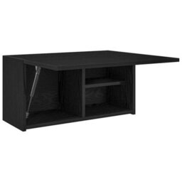 Berkfield Bathroom Wall Cabinet Black 60X25X30 Cm Engineered Wood - thumbnail 5