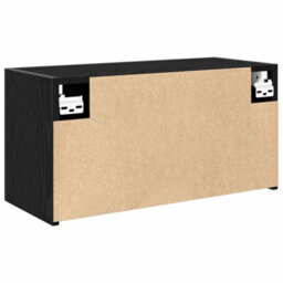 Berkfield Bathroom Wall Cabinet Black 60X25X30 Cm Engineered Wood - thumbnail 7