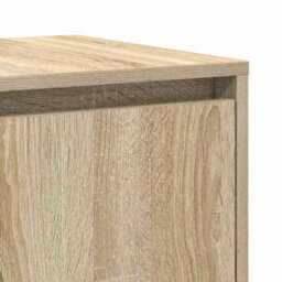 Berkfield Oak Sideboard Sonoma Oak Engineered Wood 135 X 41 X 75 Cm - thumbnail 9