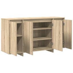 Berkfield Oak Sideboard Sonoma Oak Engineered Wood 135 X 41 X 75 Cm - thumbnail 5