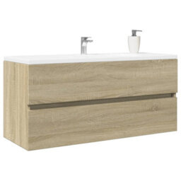 Walplus Bathroom Sink Cabinet Sonoma Oak 100X38.5X45 Cm Engineered Wood - thumbnail 1