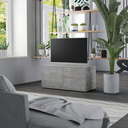 Berkfield Tv Cabinet Concrete Grey 80X34X36 Cm Engineered Wood - thumbnail 1