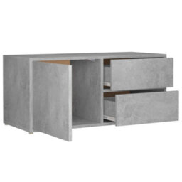 Berkfield Tv Cabinet Concrete Grey 80X34X36 Cm Engineered Wood - thumbnail 6