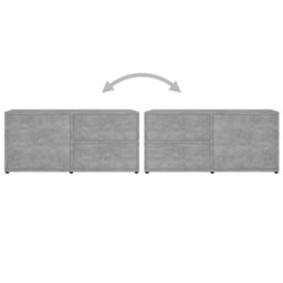 Berkfield Tv Cabinet Concrete Grey 80X34X36 Cm Engineered Wood - thumbnail 9